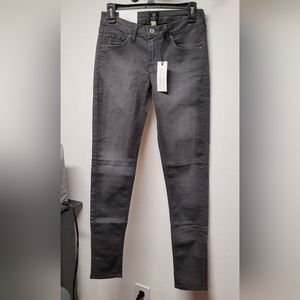 Just black washed Skinny jeans 26 charcoal